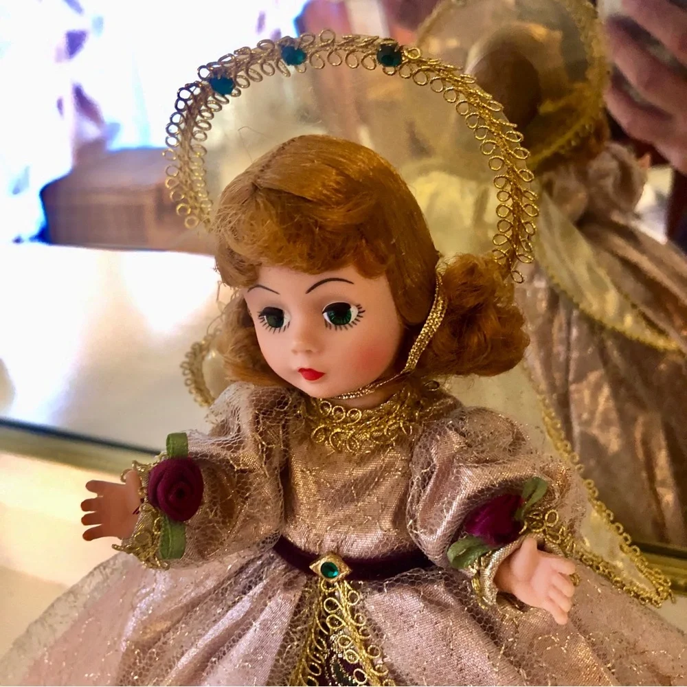 Vintage Madame Alexander Angel Tree Top Topper Pink Victorian Doll #854
